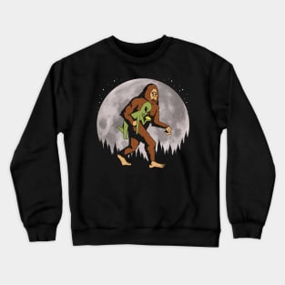 Bigfoot Alien Moon Crewneck Sweatshirt